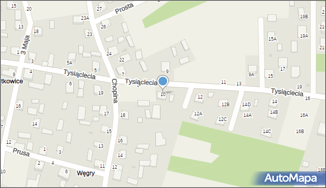 Jastkowice, 1000-lecia, 10, mapa Jastkowice