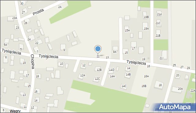 Jastkowice, 1000-lecia, 11, mapa Jastkowice