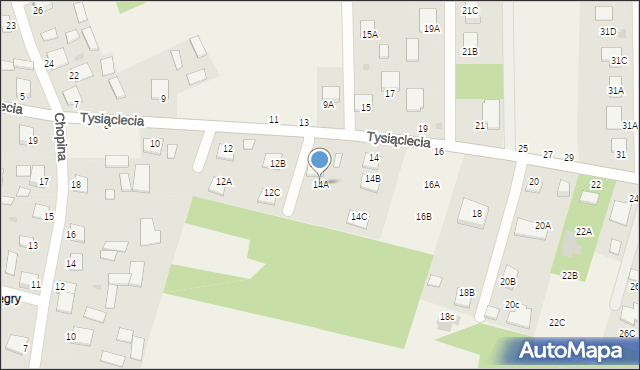 Jastkowice, 1000-lecia, 14A, mapa Jastkowice