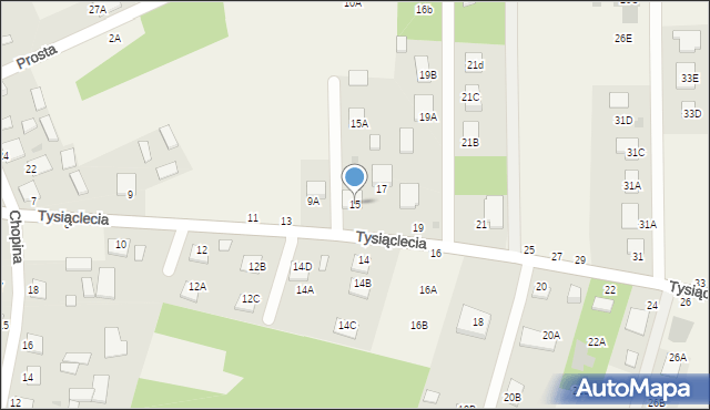 Jastkowice, 1000-lecia, 15, mapa Jastkowice