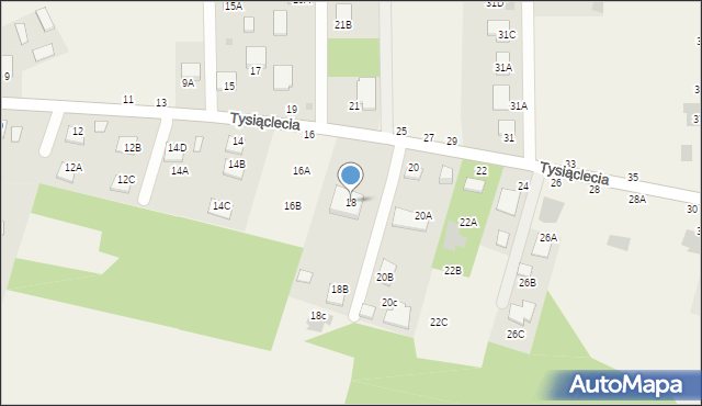 Jastkowice, 1000-lecia, 18A, mapa Jastkowice