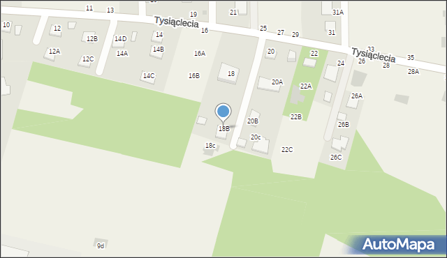 Jastkowice, 1000-lecia, 18B, mapa Jastkowice