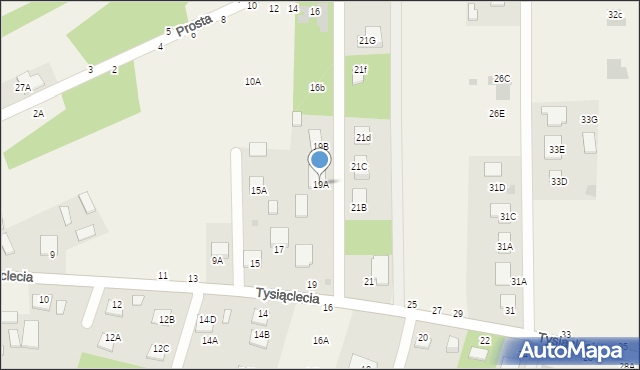 Jastkowice, 1000-lecia, 19A, mapa Jastkowice