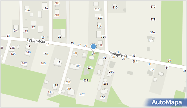 Jastkowice, 1000-lecia, 22, mapa Jastkowice