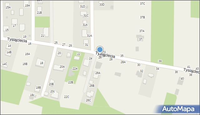 Jastkowice, 1000-lecia, 26, mapa Jastkowice