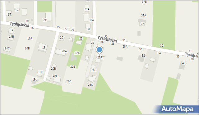 Jastkowice, 1000-lecia, 26A, mapa Jastkowice