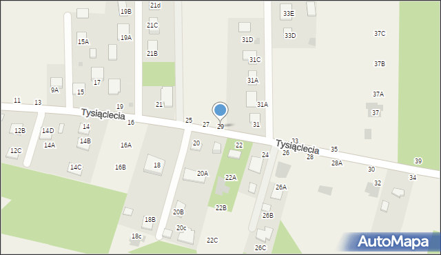 Jastkowice, 1000-lecia, 29, mapa Jastkowice