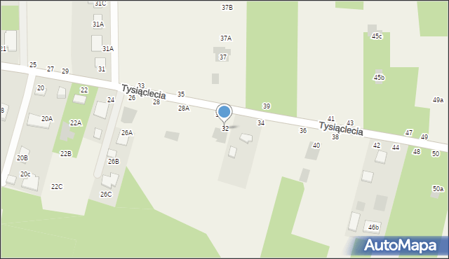 Jastkowice, 1000-lecia, 32, mapa Jastkowice