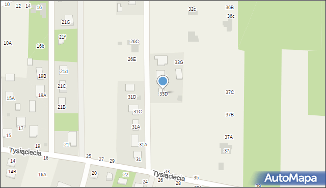 Jastkowice, 1000-lecia, 33D, mapa Jastkowice