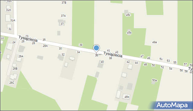 Jastkowice, 1000-lecia, 36, mapa Jastkowice