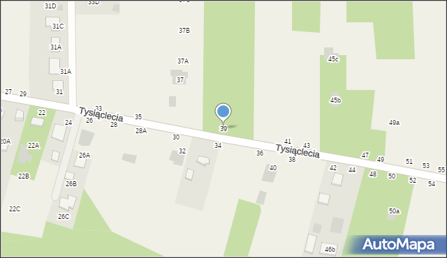 Jastkowice, 1000-lecia, 39, mapa Jastkowice