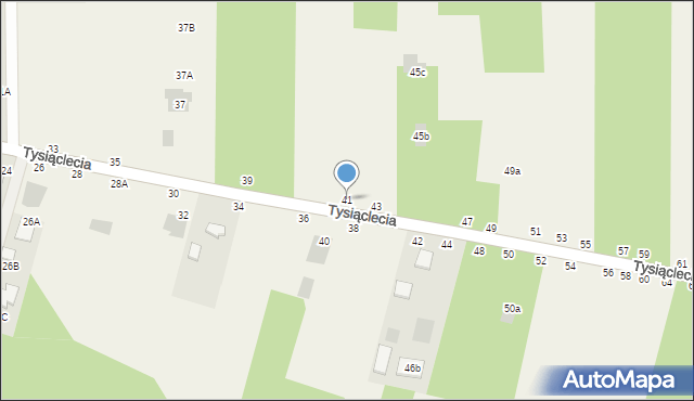 Jastkowice, 1000-lecia, 41, mapa Jastkowice