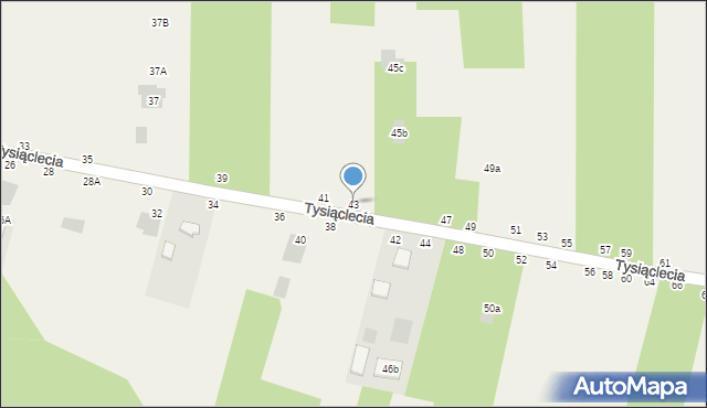 Jastkowice, 1000-lecia, 43, mapa Jastkowice