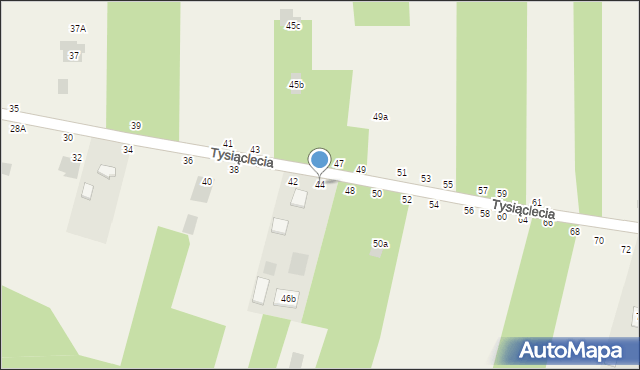 Jastkowice, 1000-lecia, 44, mapa Jastkowice