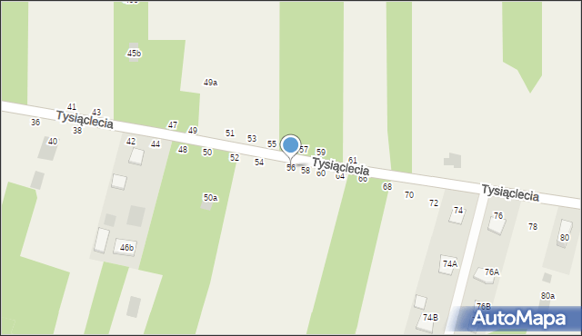 Jastkowice, 1000-lecia, 56, mapa Jastkowice