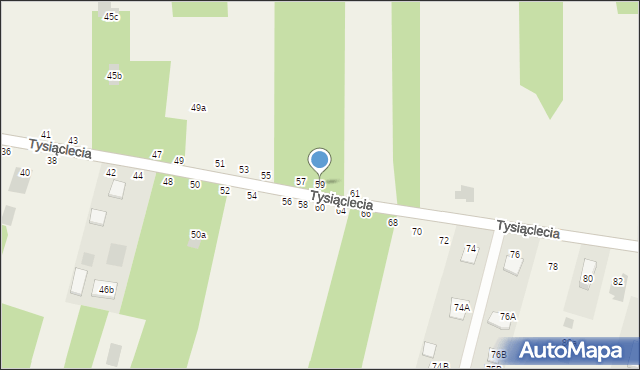 Jastkowice, 1000-lecia, 59, mapa Jastkowice