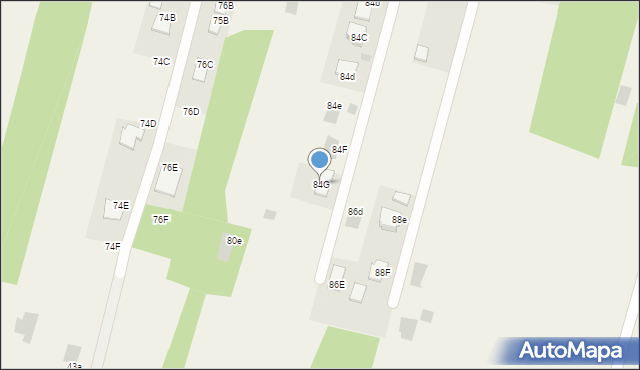 Jastkowice, 1000-lecia, 84G, mapa Jastkowice