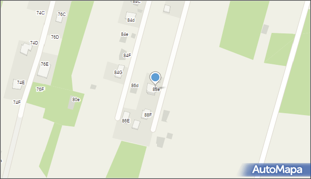 Jastkowice, 1000-lecia, 88e, mapa Jastkowice