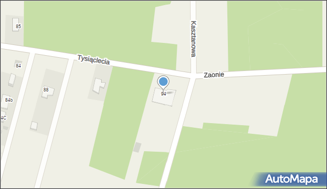 Jastkowice, 1000-lecia, 96, mapa Jastkowice