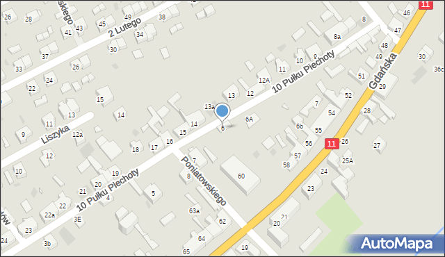 Jastrowie, 10 Pułku Piechoty, 6, mapa Jastrowie