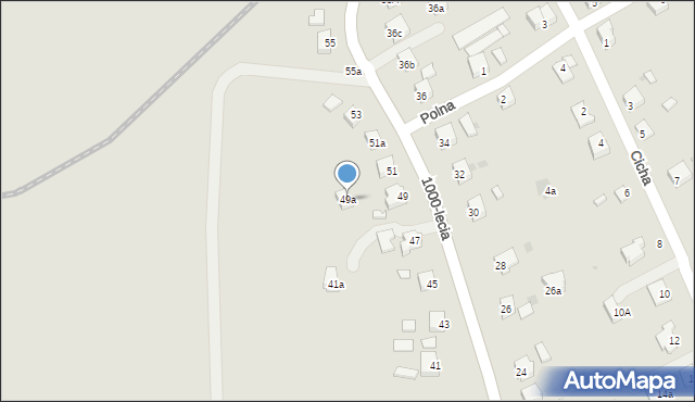 Jedlicze, 1000-lecia, 49a, mapa Jedlicze