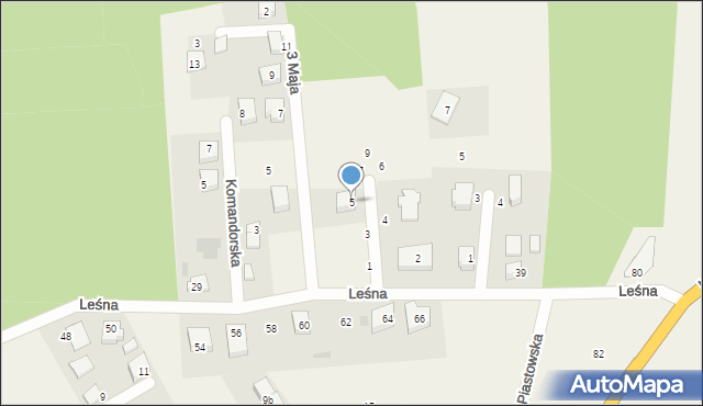 Kębłowo, 10 Lutego, 5, mapa Kębłowo