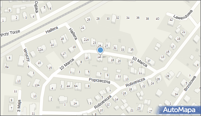 Luzino, 10 Marca, 16, mapa Luzino