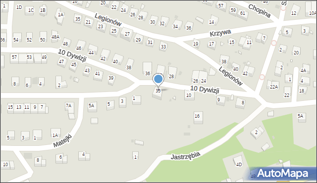 Lwówek Śląski, 10 Dywizji, 35, mapa Lwówek Śląski