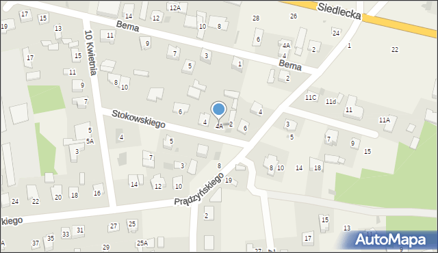 Nowe Iganie, 10 Kwietnia, 4A, mapa Nowe Iganie