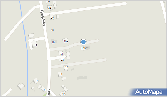 Orzesze, 1000-lecia, 14b, mapa Orzesze