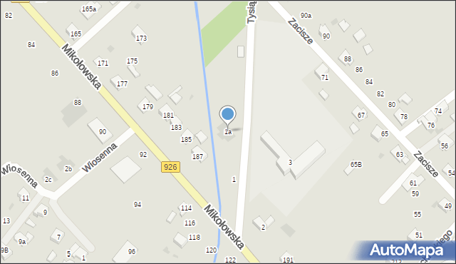 Orzesze, 1000-lecia, 1a, mapa Orzesze