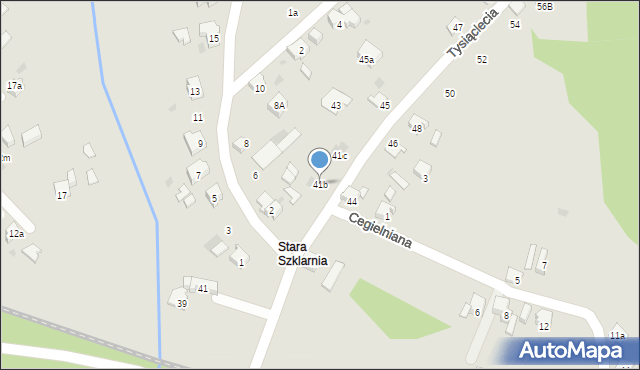 Orzesze, 1000-lecia, 41b, mapa Orzesze