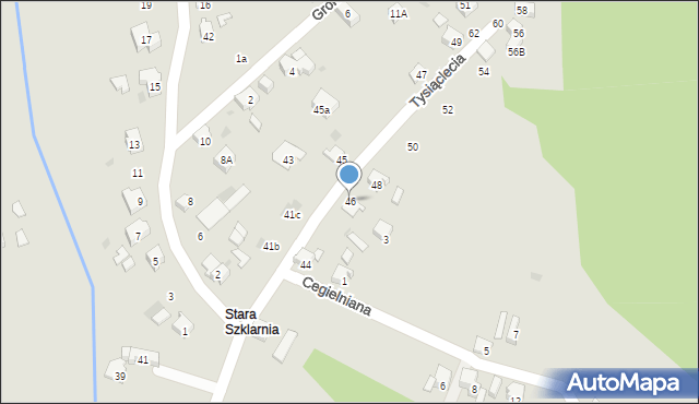 Orzesze, 1000-lecia, 46, mapa Orzesze