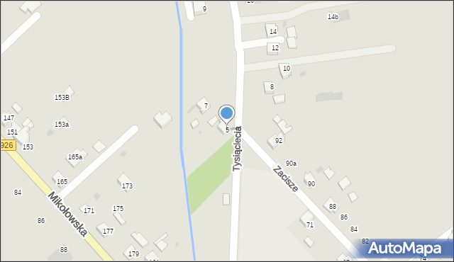 Orzesze, 1000-lecia, 5, mapa Orzesze