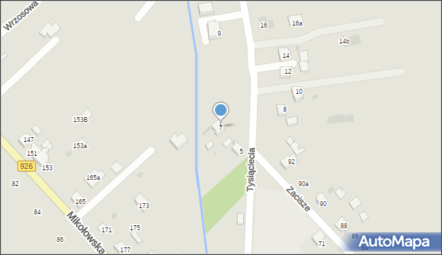 Orzesze, 1000-lecia, 7, mapa Orzesze