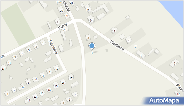 Przytoczna, 100-lecia Niepodległości, 1, mapa Przytoczna