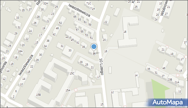 Siedlce, 10 Lutego, 35, mapa Siedlce