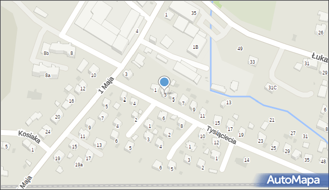 Strzyżów, 1000-Lecia, 3, mapa Strzyżów