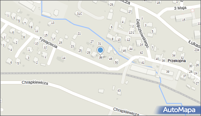 Strzyżów, 1000-Lecia, 35, mapa Strzyżów