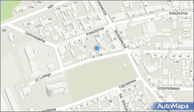 Świecie, 10 Lutego, 5a, mapa Świecie