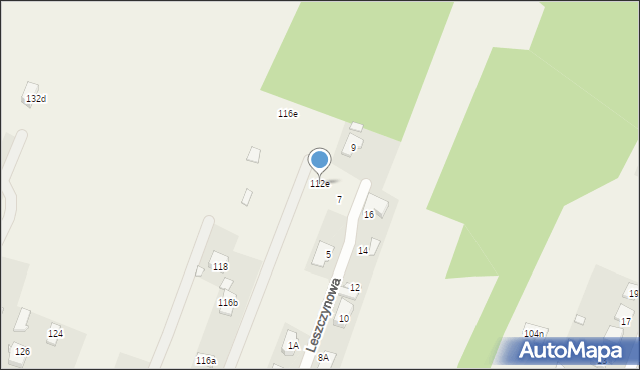 Zagościniec, 100-lecia, 112e, mapa Zagościniec