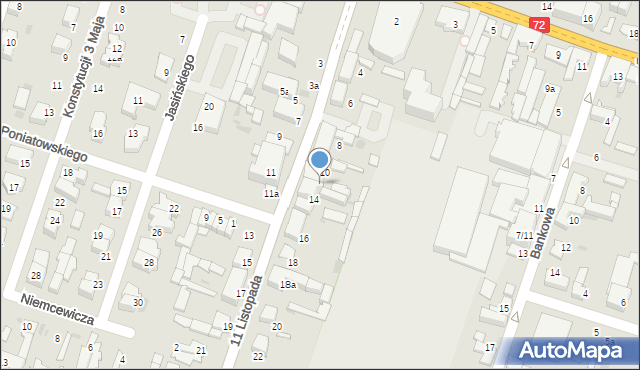 Aleksandrów Łódzki, 11 Listopada, 12, mapa Aleksandrów Łódzki