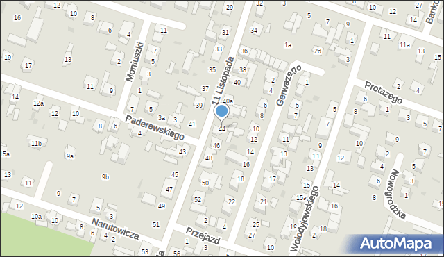 Aleksandrów Łódzki, 11 Listopada, 44, mapa Aleksandrów Łódzki