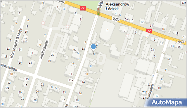 Aleksandrów Łódzki, 11 Listopada, 6, mapa Aleksandrów Łódzki