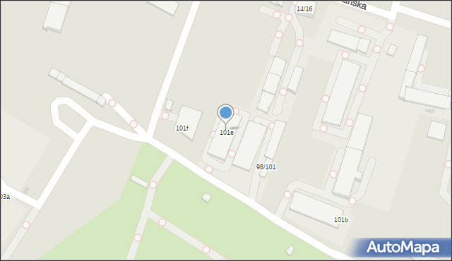 Aleksandrów Łódzki, 11 Listopada, 99/101, mapa Aleksandrów Łódzki