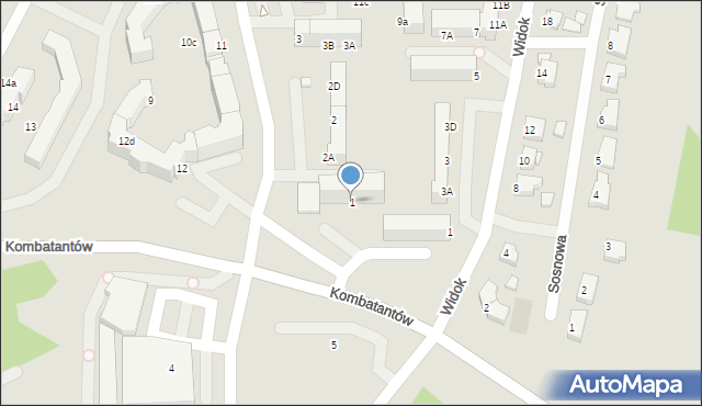 Barlinek, 11 Listopada, 1, mapa Barlinek