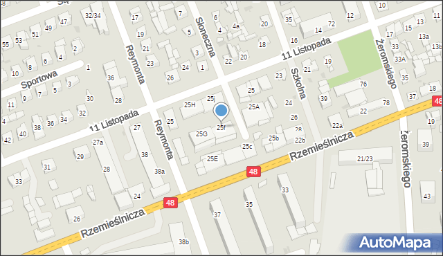 Białobrzegi, 11 Listopada, 25f, mapa Białobrzegi