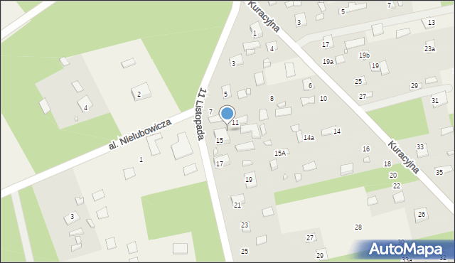 Borzymy, 11 Listopada, 13, mapa Borzymy