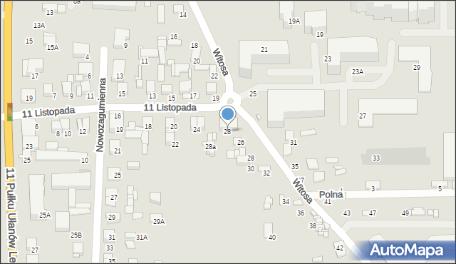 Ciechanów, 11 Listopada, 28, mapa Ciechanów