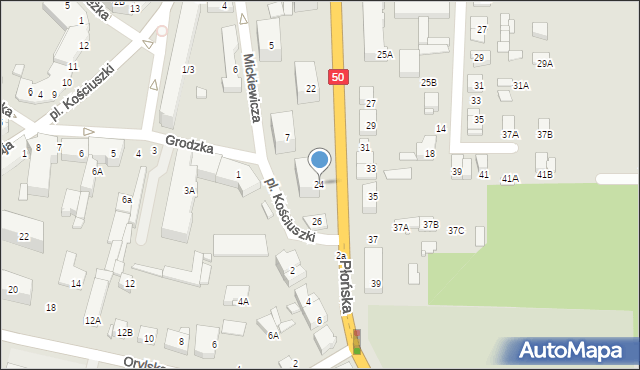 Ciechanów, 11 Pułku Ułanów Legionowych, 24, mapa Ciechanów